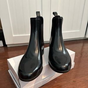 Sam Edelman Black Ankle Rain Boots